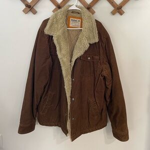 Brown Timberland corduroy jacket size XXL